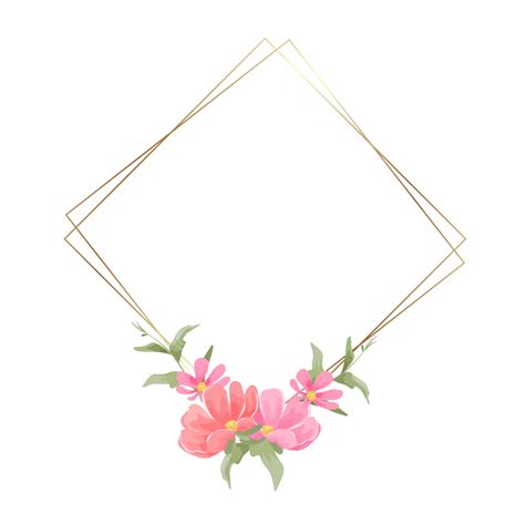 Wedding Frame With Flower Bouquet Vector Floral Bouquet Flowers Png