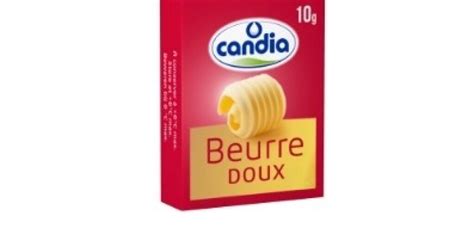 Portions Individuelles De Beurre Doux Candia Mg X G Mozzalat