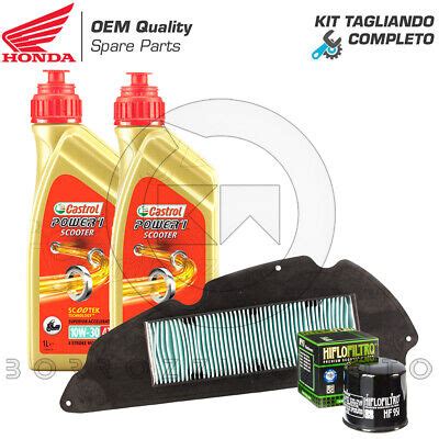 KIT TAGLIANDO HONDA SH 300 TUTTI OLIO CASTROL POWER 1 FILTRO ARIA