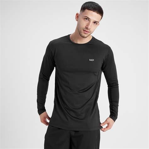 Mp Men S Velocity Long Sleeve T Shirt Black Myprotein