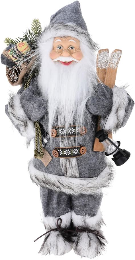 Amazon De Annastore Weihnachtsmann Zum Stellen H 45 Cm Nikolaus Figur