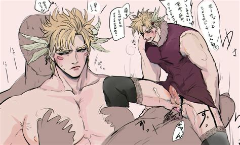 Rule 34 Anal Battle Tendency Blonde Hair Blonde Male Caesar Zeppeli Faceless Male Gay Gay Sex