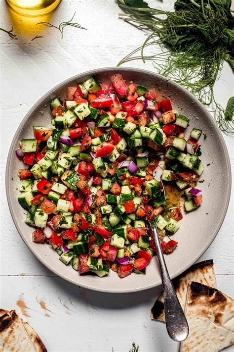 Shirazi Salad Persian Cucumber Tomato Salad