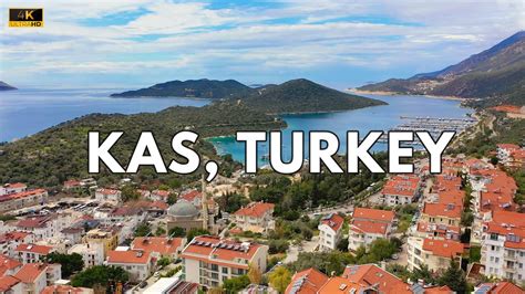 Turkey Kaş Kaputaş Plajı Kalkan Aerial Drone Video 4K turkey