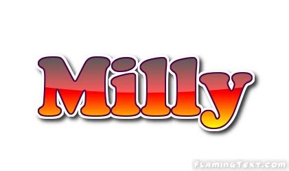 Milly Logo Free Name Design Tool From Flaming Text