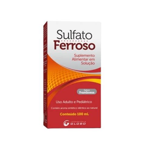 Sulfato Ferroso Laborat Rio Globo Frasco Ml Frasco Globo