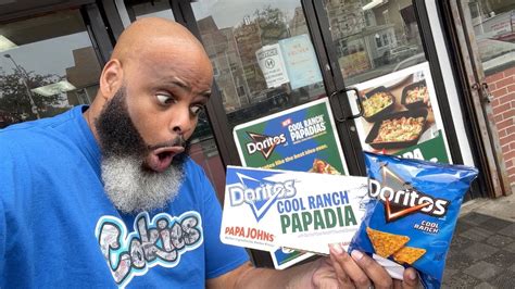 Papa John S New Doritos Cool Ranch Papadia Review Youtube