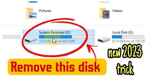 How To Remove System Reserved Partition In Windows System