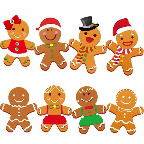 Buy Pieces Winter Christmas Mini Gingerbread Cut Outs Versatile