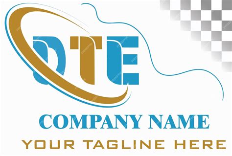 Premium Vector Dte Letter Logo Design