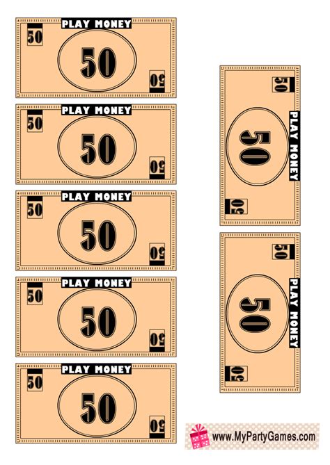 Free Printable Monopoly Like Board Template And Play Money