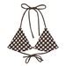 Brown Gingham Bikini Set Triangle Bikini Top Retro Plaid Swimwear Etsy