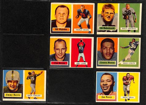 Lot Detail Topps Football Partial Set Of Cards W