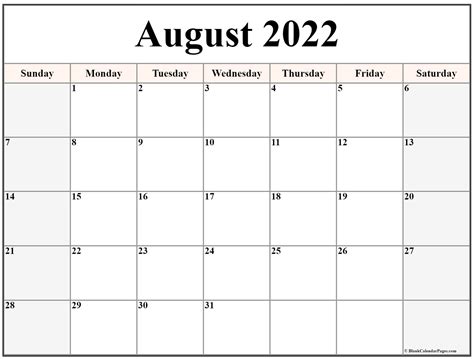 August 2023 Calendar Free Printable - Printable Calendar 2023