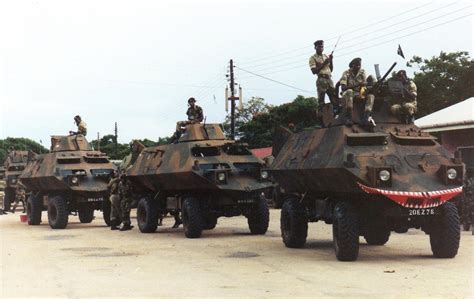 Soldiers Of The 1st Battalion Rhodesian African Rifles Aboard Mpcvs Of