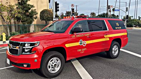 Lacofd Battalion Chief 16 Responding Code 3 Youtube