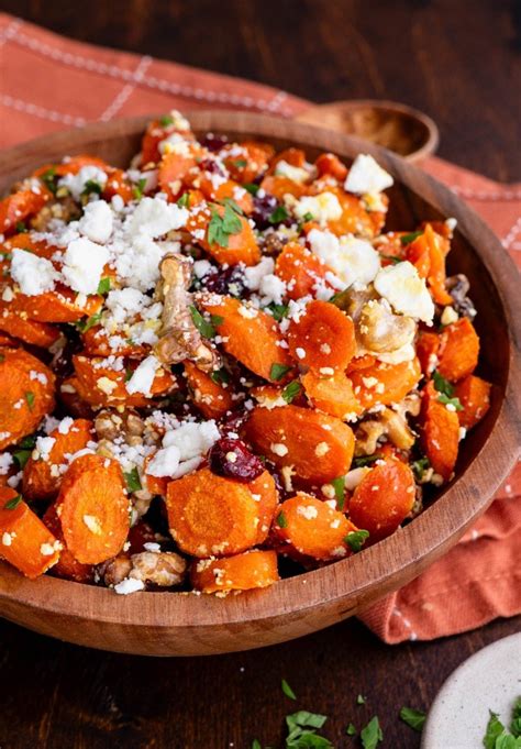 Maple Roasted Carrots With Feta And Dried Cranberries The Roasted Root