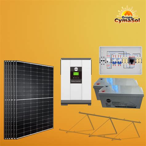 KIT AISLADA 24V 1 82KWP 6000WH DIA 3 1KWH AC 3KW Calidad