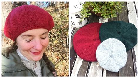 Ravelry Café beret pattern by Knit Colorful Gudrun Loennecken