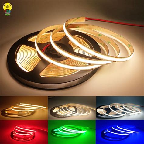 Fob Cob Led Strip Light Bar V V High Density Flexible Fcob Led Lamp