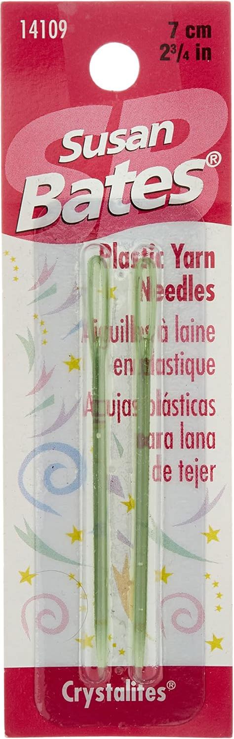 Amazon Susan Bates Crystallites Plastic Yarn Needle Inch