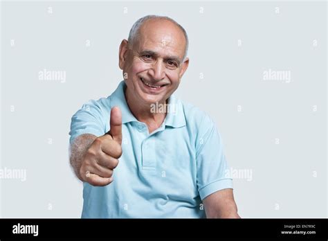 Old Man Giving Thumbs Up Stock Photo Alamy