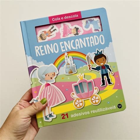 Livro De Atividades Cola E Descola Reino Encantado A Casinha Brinquedos