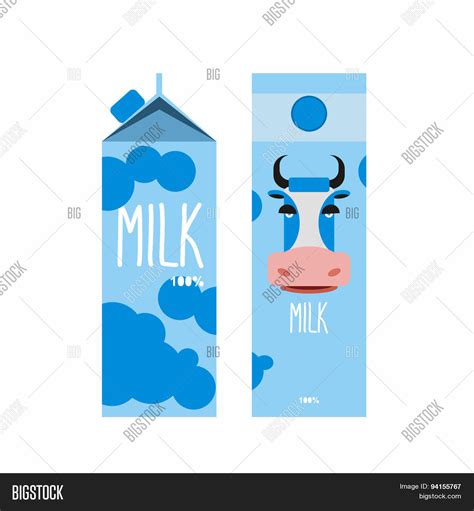 Packaging Milk. Vector & Photo (Free Trial) | Bigstock