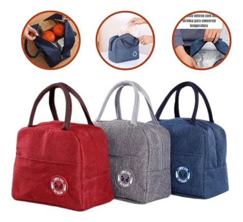 Bolsa Térmica Feminina Masculina Porta Marmita Lanche Bebida à venda em