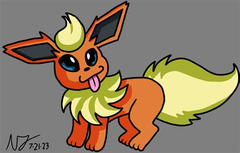 Chibi Flareon By Nechojak On Deviantart