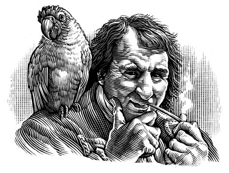 Bill Sanderson Scratchboard Artist Richard Solomon Artists