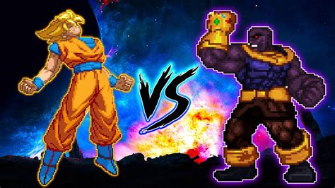 Son Goku Universe Survival V Vs Thanos Op In Jump Force Mugen