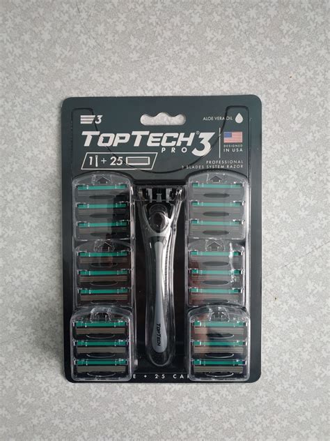 Купить Бритвенный станок TOPTECH PRO 3 лезвия, с 25 сменными кассетами ...