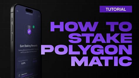 How To Stake Polygon MATIC Polygon Staking Tutorial YouTube