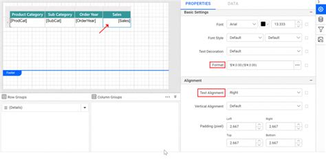 Basics Of Ssrs Tablix Data Region Bold Reports