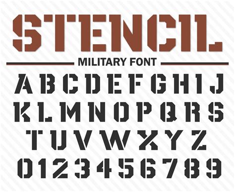 Stencil Font Army Font Military Font Military Stencil Font Army Stencil