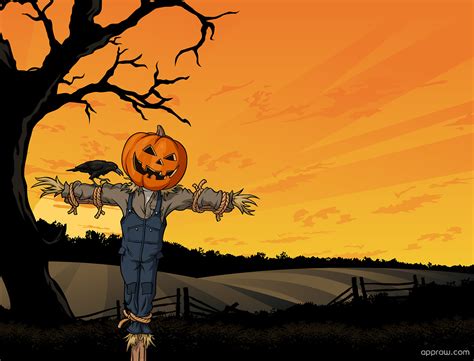 Scarecrow Jack O Lantern Wallpaper Download Halloween Hd Wallpaper