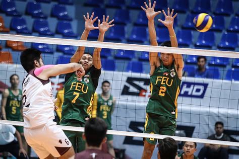 Uaap Mens Volleyball Feu Ust Dominate In Straight Sets