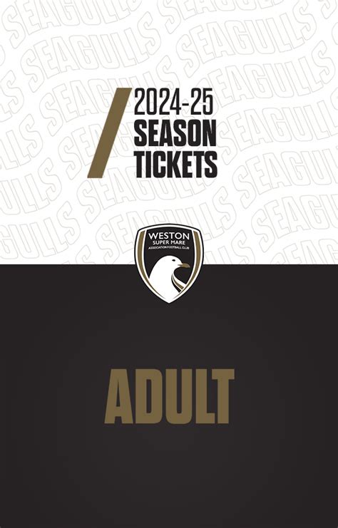 Weston Super Mare Afc Adult Season Ticket Weston Super Mare Afc