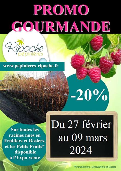 PROMO GOURMANDE Pépinières Ripoche Nantes Divatte sur Loire