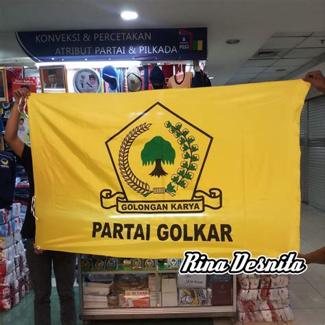 Jual Bendera Partai Golkar Ukuran 100x150 Cm Shopee Indonesia