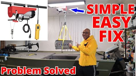 Simple Easy Affordable Harbor Freight Electric Hoist Install In My