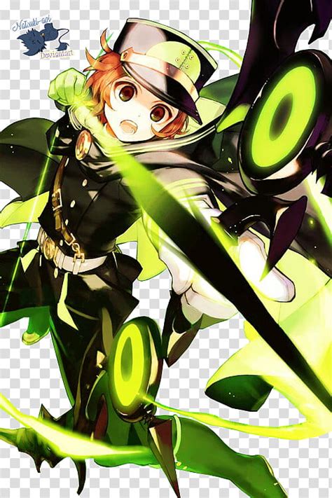 Yoichi Saotome Owari No Seraph Woman Wearing Black Dress And Black Hat