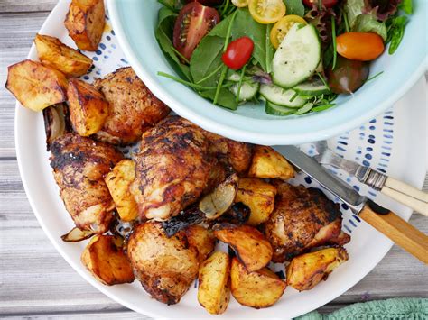 Air Fryer Chicken Thighs With Potatoes Kevin Dundon Online Cookery