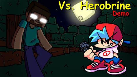 Vs Herobrine Full Week Demo Friday Night Funkin Mod Youtube