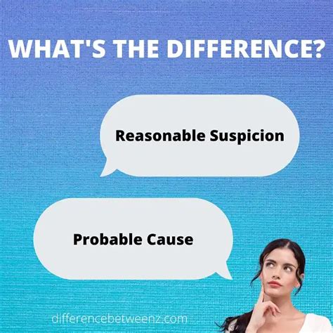 Difference Between Reasonable Suspicion And Probable Cause Difference