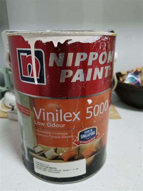 Nippon Paint Cotton White Low Odour Furniture Home Living