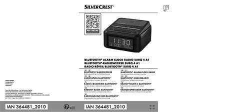 Manual De Uso SilverCrest IAN 364481 Radiodespertador