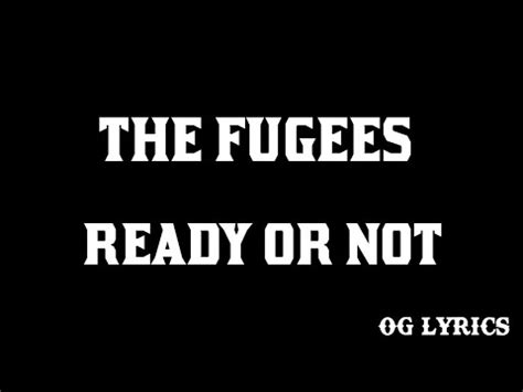 The Fugees Ready Or Not Lyrics YouTube