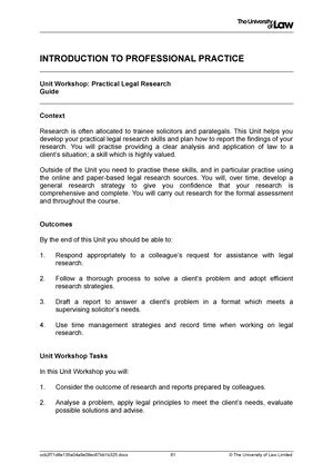 Ipp Ws Practical Legal Research Ce Task Exemplar Introduction